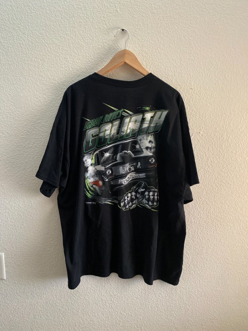 Daddy Dave's Goliath Street Outlaws Procharger Size 3XL Black Color Muscle Car